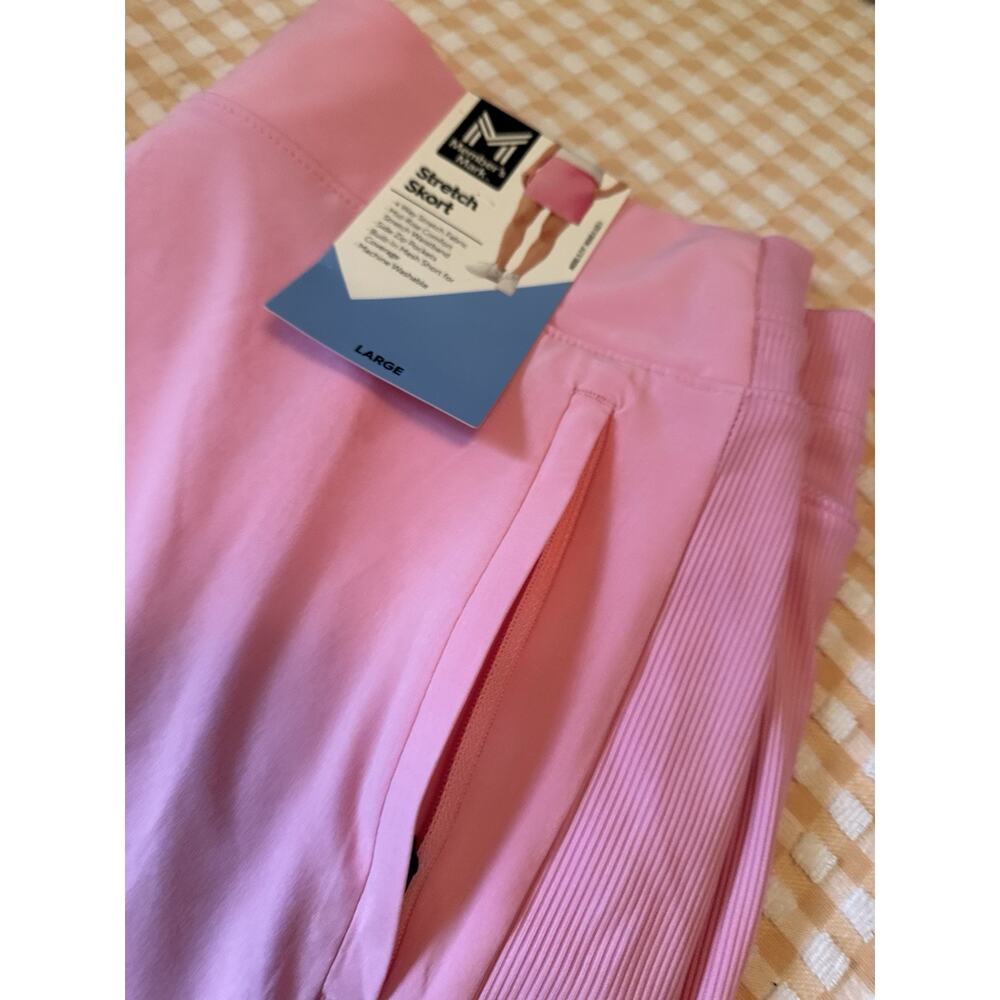 SIZE LARGE Member's Mark Women's 4 Way Stretch Mid Rise Pink Stretch Skort - Picture 7 of 9